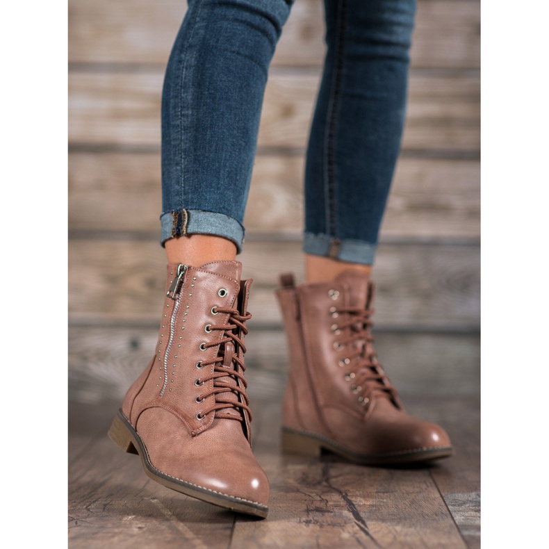 SHELOVET Lace-up boots brown 1