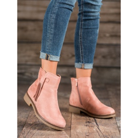 Clowse Boots With Fringes pink 2