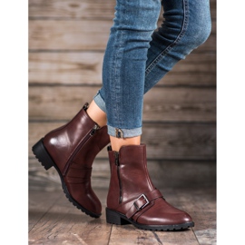 Groto Gogo High, maroon boots red 2
