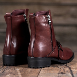 Groto Gogo High, maroon boots red 1