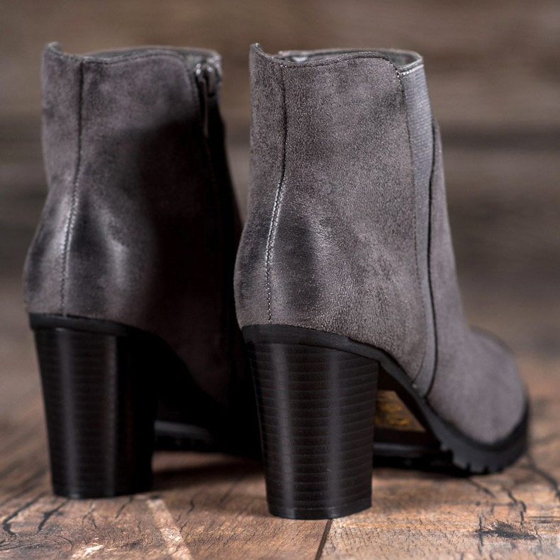 S. BARSKI Gray women's boots grey 1