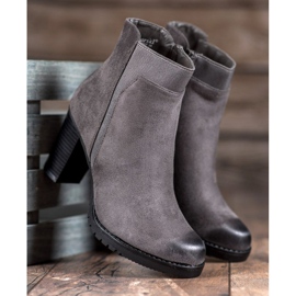 S. BARSKI Gray women's boots grey 2