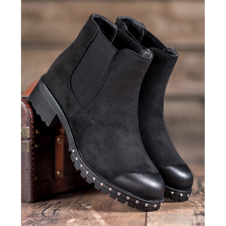 S. BARSKI Suede Chelsea boots black 1 S. BARSKI Suede Chelsea boots black 1