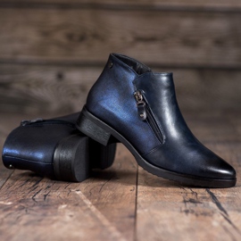 M.Daszyński Low navy blue boots 1 M.Daszyński Low navy blue boots 1