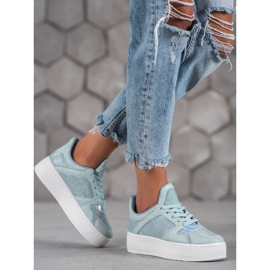 Ideal Shoes Sneakers With Glitter blue 2 Ideal Shoes Sneakers With Glitter blue 2
