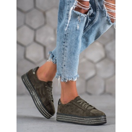 Bestelle Suede Sports Shoes multicolored grey 1