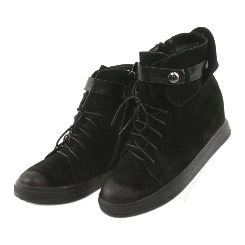 M.Daszyński Black sneakers with a zipper 143 3