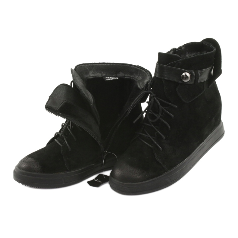 M.Daszyński Black sneakers with a zipper 143 5