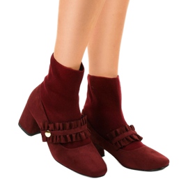 Red velor pumps on the JM8118Y post 1