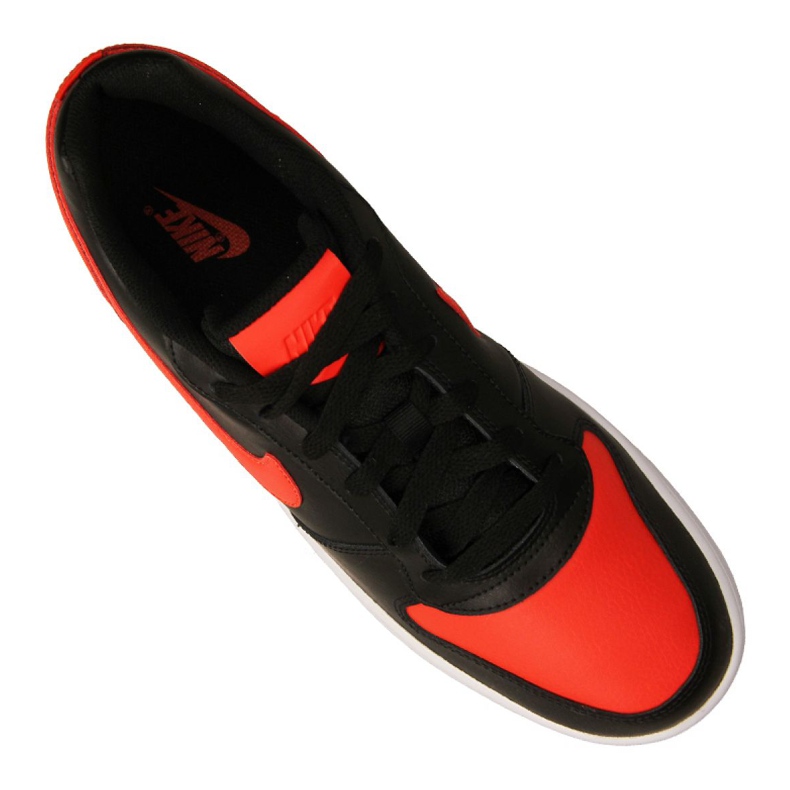 Nike Ebernon Low M AQ1775-004 shoe black red 2