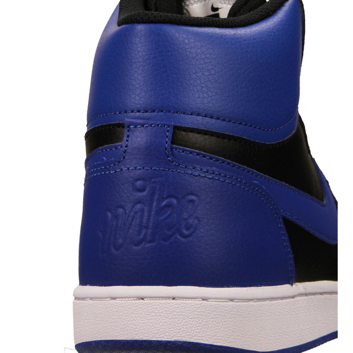 limpiar Besugo Arco iris Nike Ebernon Mid M AQ1773-001 shoe black blue - KeeShoes