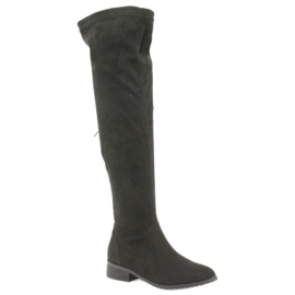M.Daszyński Black over-the-knee boots Daszyński 1602 1