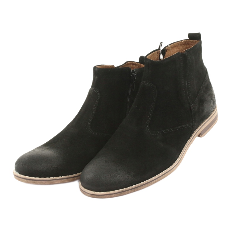 Riko Suede Chelsea boots with zipper, uninsulated, black 3