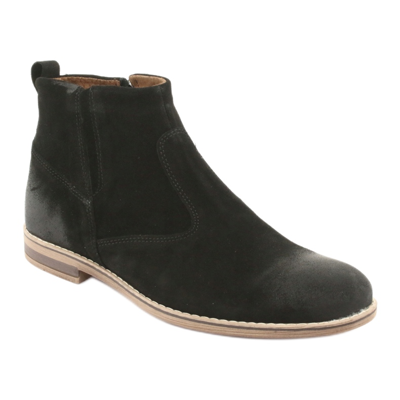 Riko Suede Chelsea boots with zipper, uninsulated, black 1