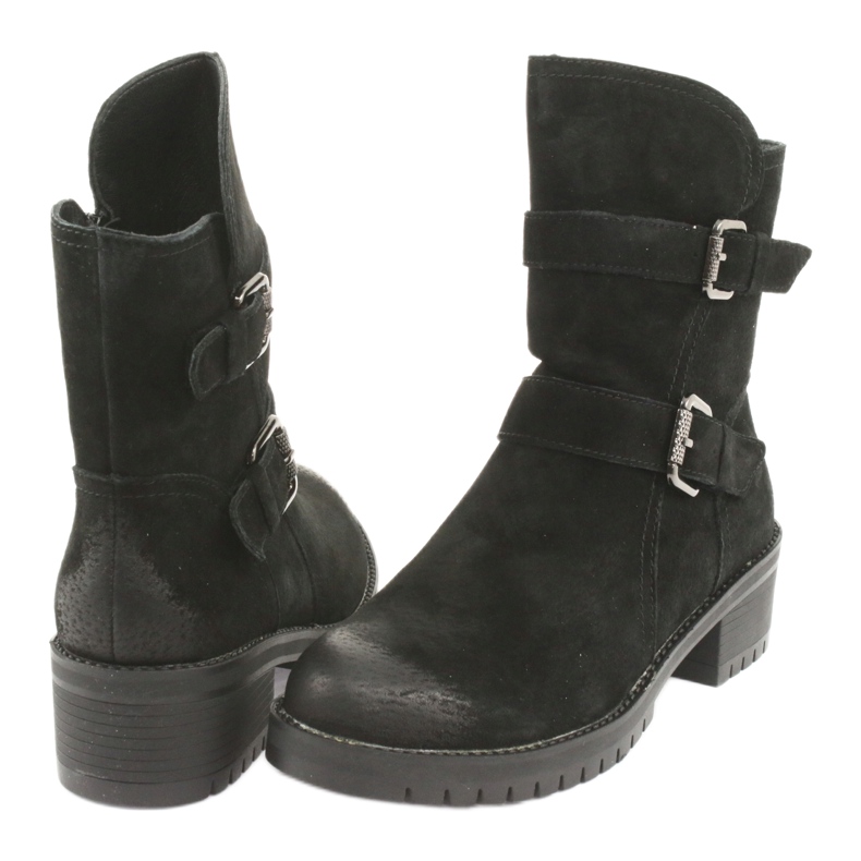 M.Daszyński Black suede leather boots Daszyński 161 4