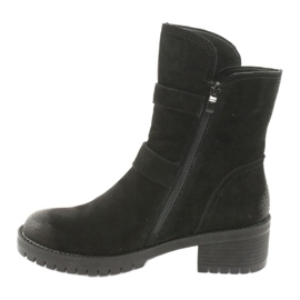 M.Daszyński Black suede leather boots Daszyński 161 2