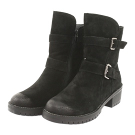 M.Daszyński Black suede leather boots Daszyński 161 3