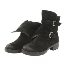 M.Daszyński Black suede leather boots Daszyński 161 5