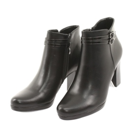 M.Daszyński Women's boots on the post black 3