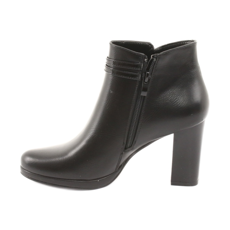 M.Daszyński Women's boots on the post black 2