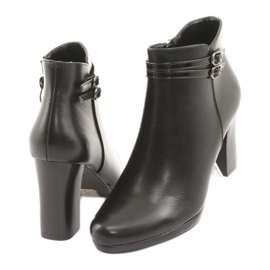 M.Daszyński Women's boots on the post black 4