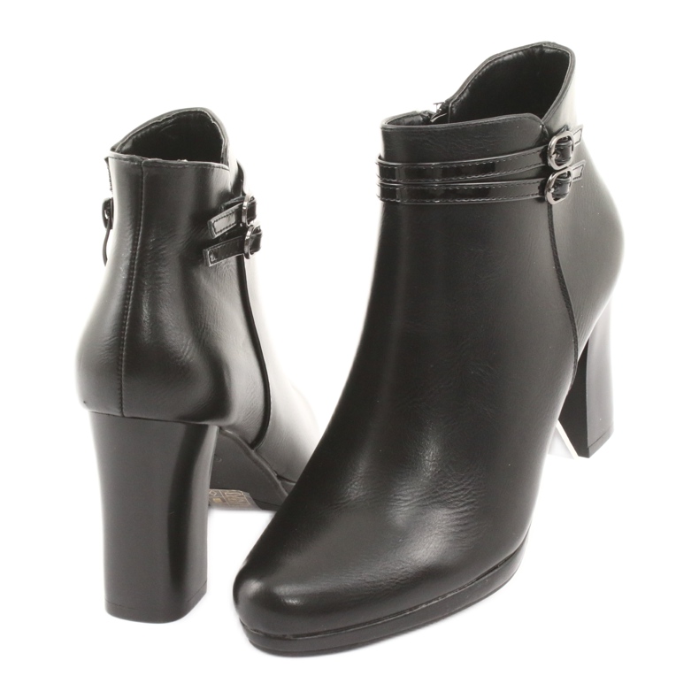 M.Daszyński Women's boots on the post black 4