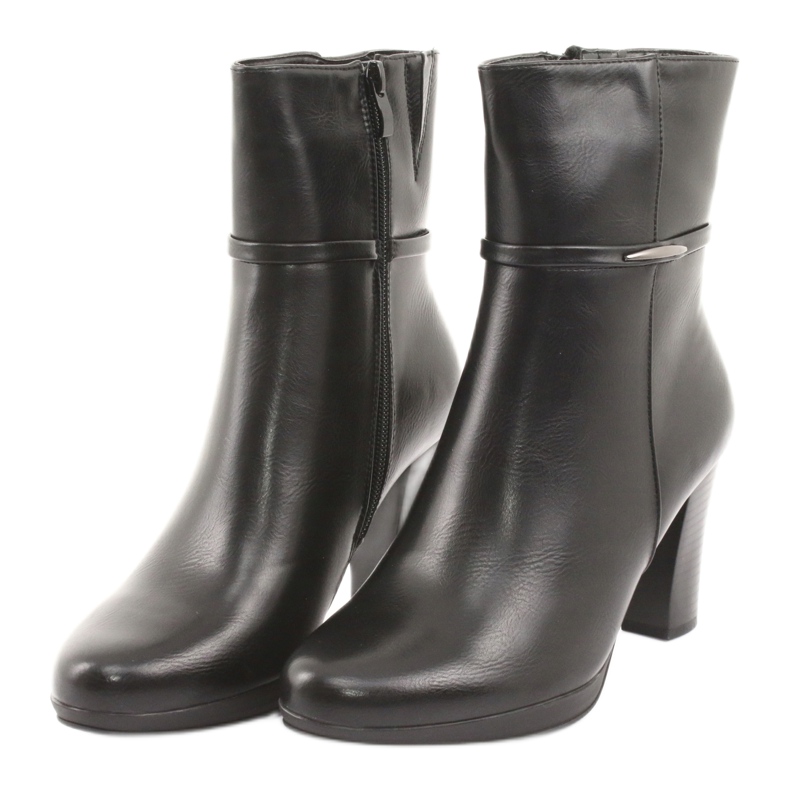 M.Daszyński High women's boots on the post black 3