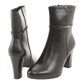 M.Daszyński High women's boots on the post black 4