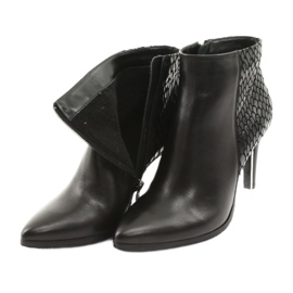 Black Espinto boots on a high heel 5