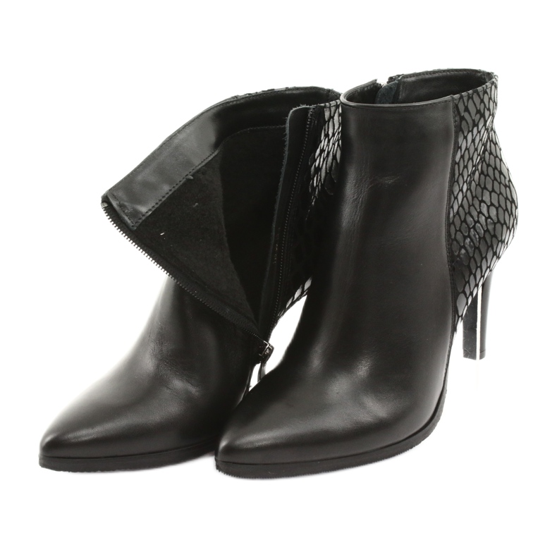 Black Espinto boots on a high heel 5