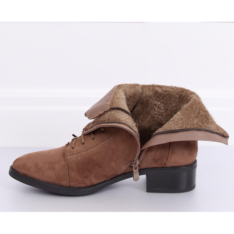 Lace-up boots, beige 3127 Khaki 1