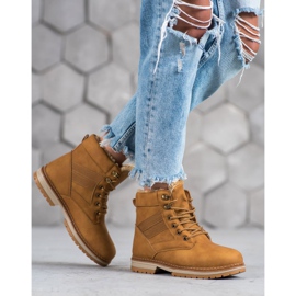 SHELOVET Camel Winter Boots brown multicolored 1