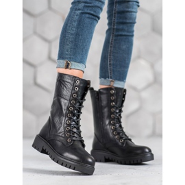 SHELOVET Black Glany Booties 2 SHELOVET Black Glany Booties 2