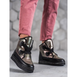 Weide Silver snow boots grey 1