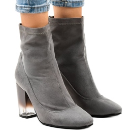 Gray suede boots on the H8-93 post grey 1