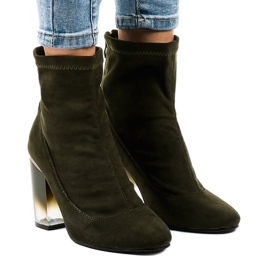 Green suede ankle boots on the H8-93 post 1