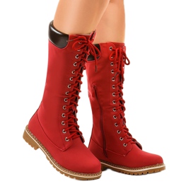 Red insulated boots PE106 1