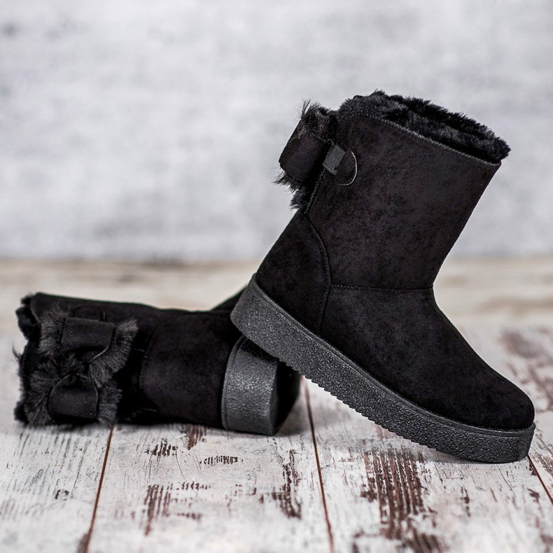 SHELOVET Mukluki With A Bow black 1