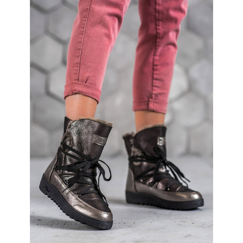 MCKEYLOR snow boots with glitter grey 1