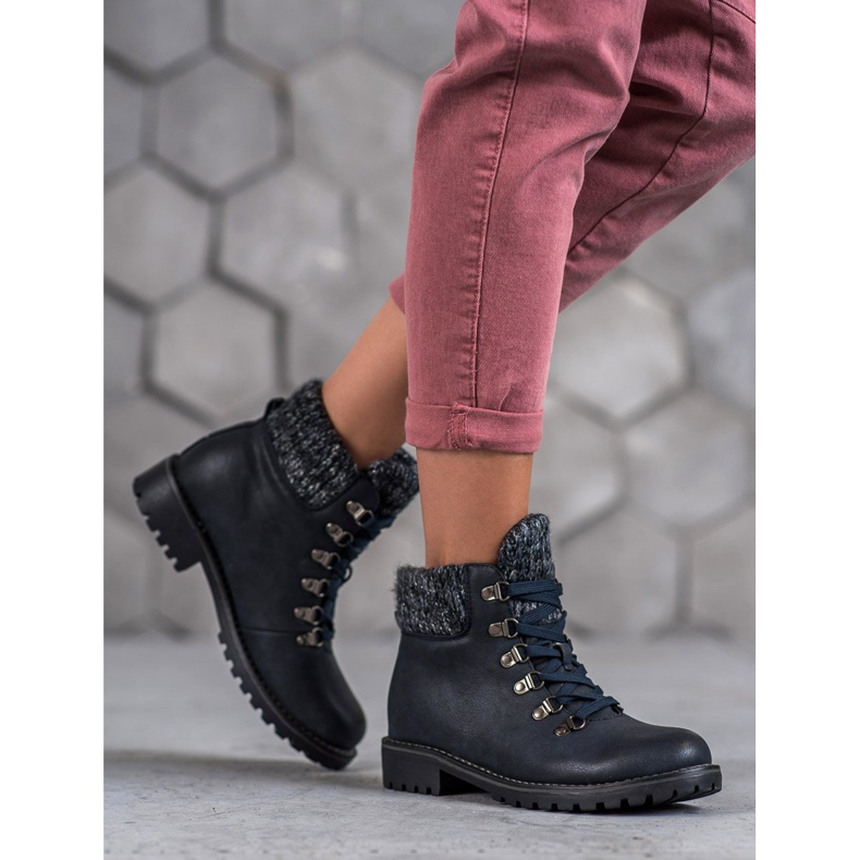 SHELOVET Navy blue boots 2 SHELOVET Navy blue boots 2