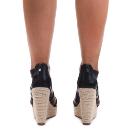 Wedge Sandals 100-575 Black 2