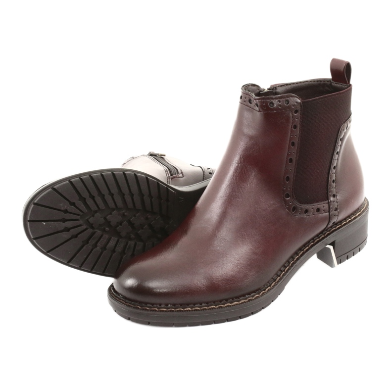 Booties Jodhpur boots Filippo 957 burgundy brown 5 Booties Jodhpur boots Filippo 957 burgundy brown 5