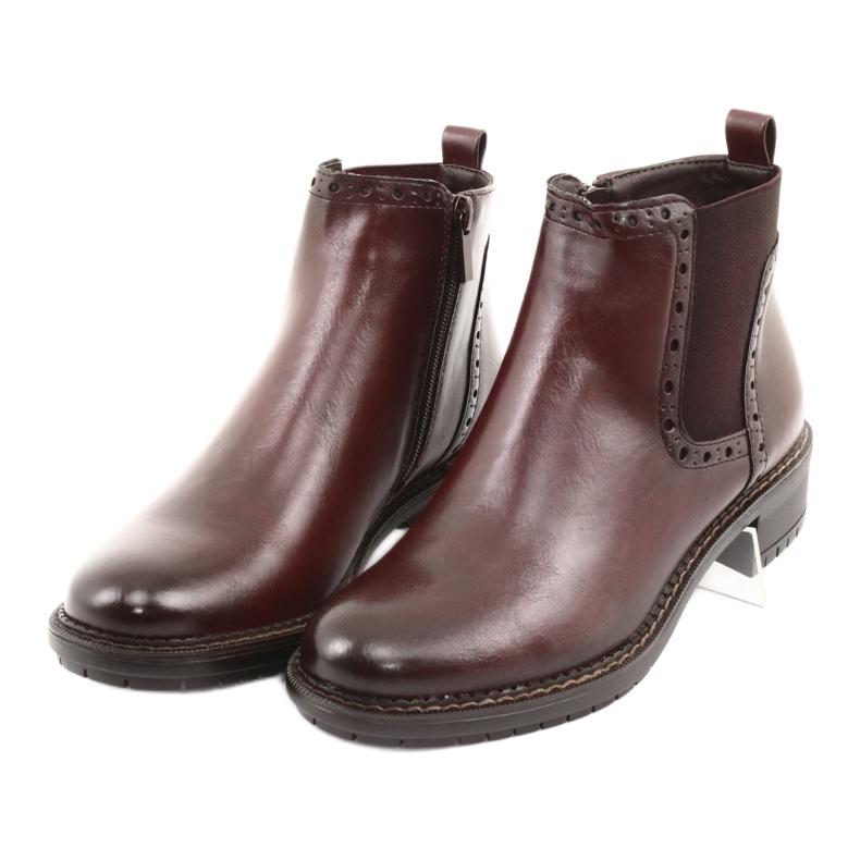 Booties Jodhpur boots Filippo 957 burgundy brown 3 Booties Jodhpur boots Filippo 957 burgundy brown 3