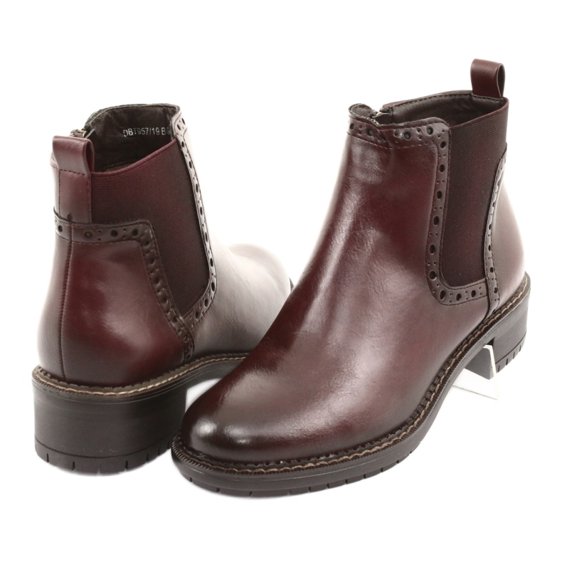 Booties Jodhpur boots Filippo 957 burgundy brown 4 Booties Jodhpur boots Filippo 957 burgundy brown 4