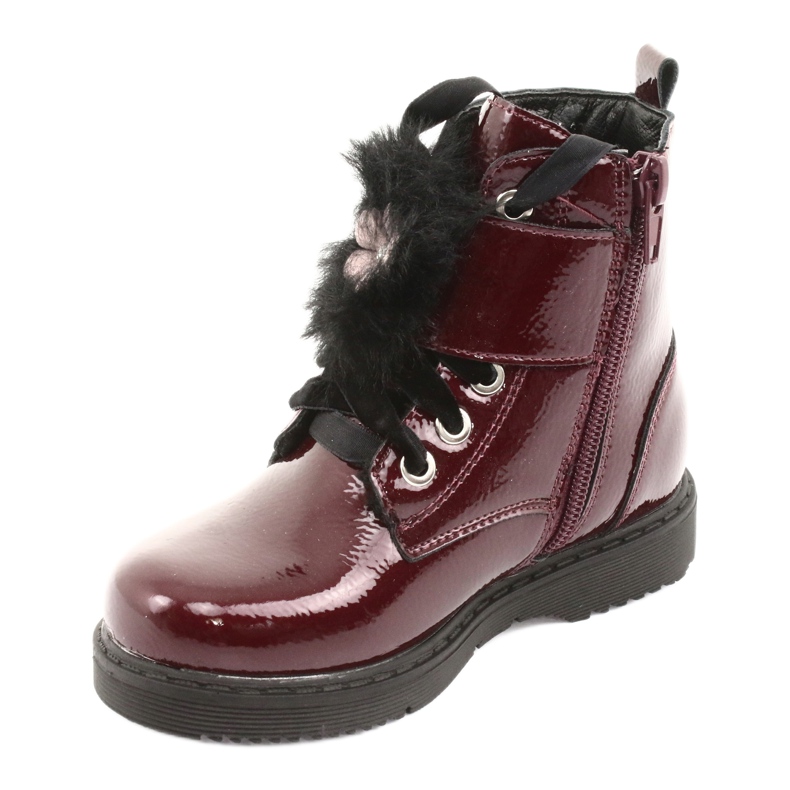Varnished boots of Evento 1438 cans black red multicolored 2