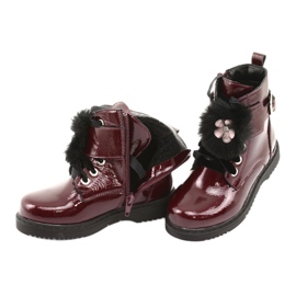 Varnished boots of Evento 1438 cans black red multicolored 5