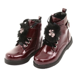 Varnished boots of Evento 1438 cans black red multicolored 3