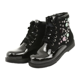 Evento 1433 lacquered sequins boots black 3