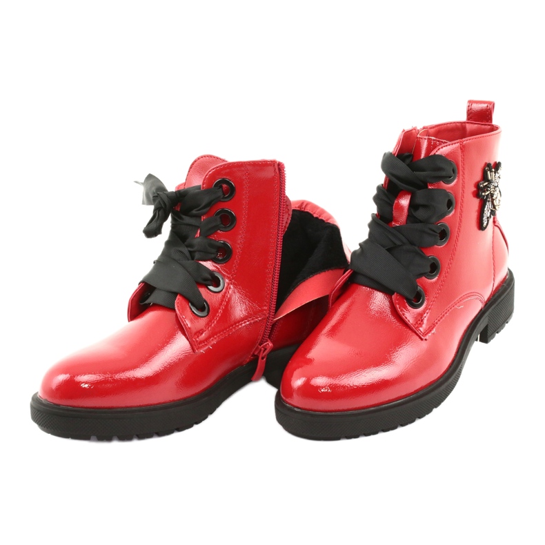 Lacquer boots Sergio Leone 530 black red 5