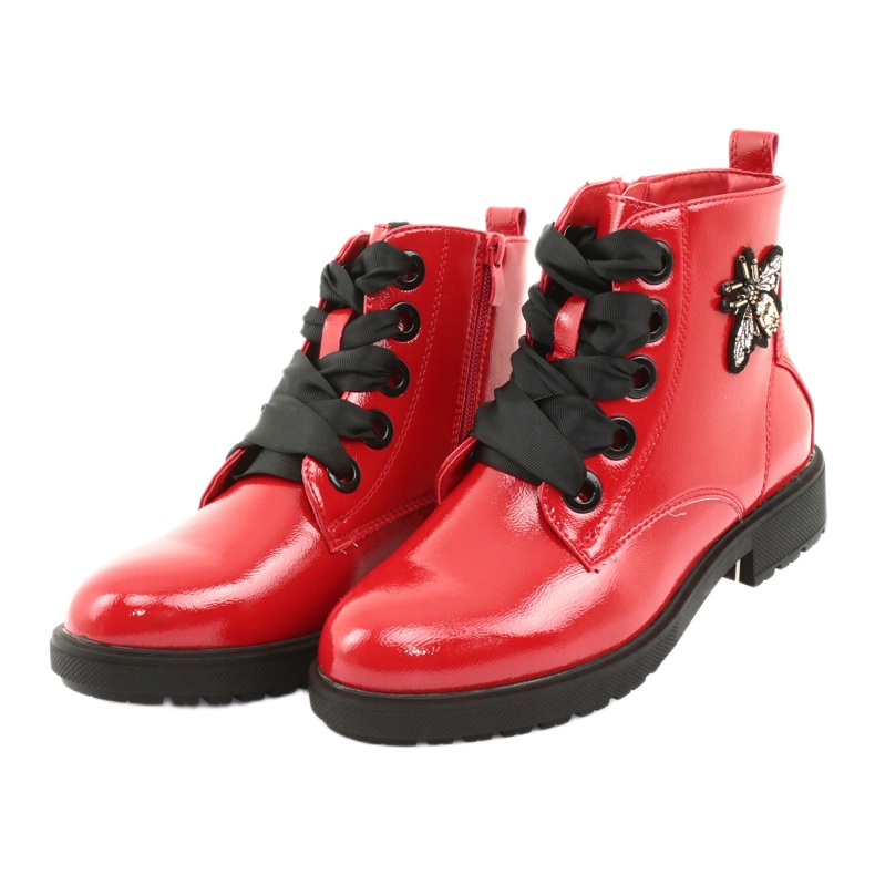 Lacquer boots Sergio Leone 530 black red 3